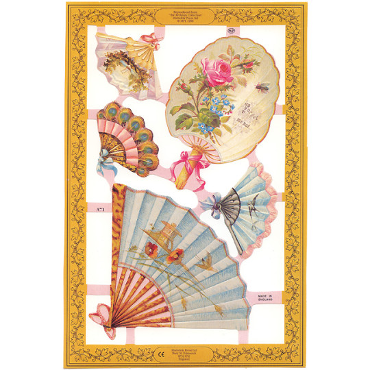 Pretty Fan Scraps ~ England